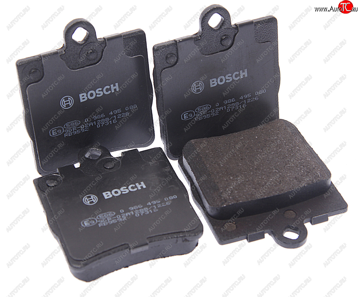 2 269 р. Колодки тормозные задние (4шт.) BOSCH Mercedes-Benz E-Class W210 седан рестайлинг (1999-2002)  с доставкой в г. Керчь