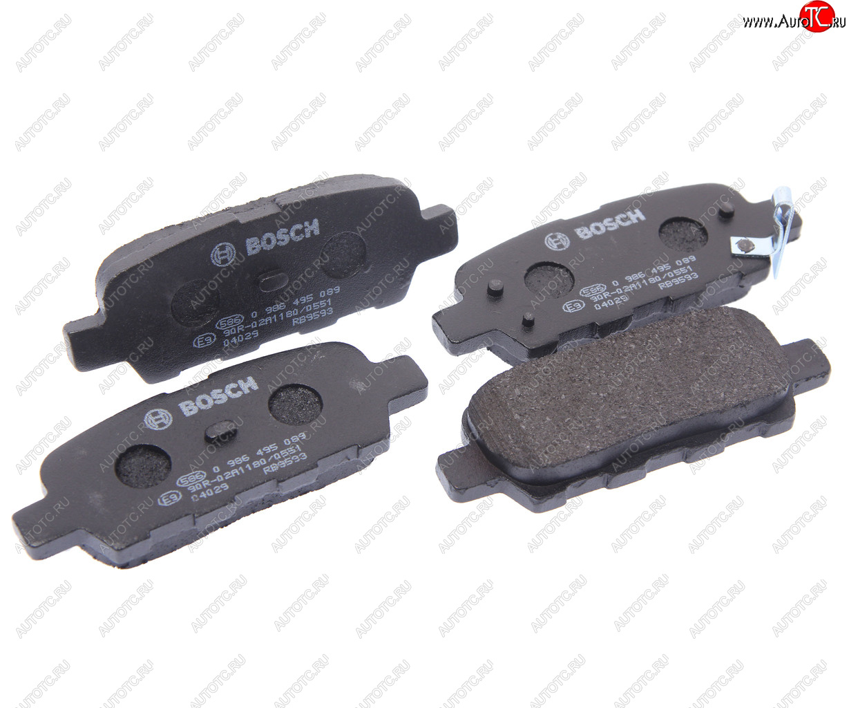 1 499 р. Колодки тормозные дисковые (4шт.) BOSCH INFINITI G35 V35 седан (2002-2007)  с доставкой в г. Керчь