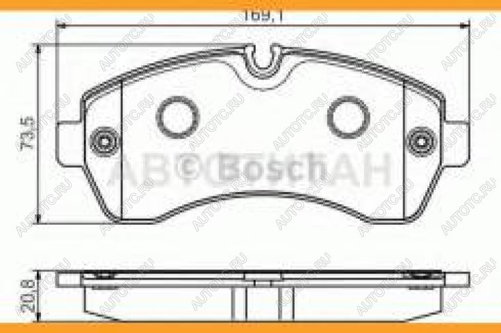 4 399 р. Колодки тормозные передние (4шт.) BOSCH Mercedes-Benz Sprinter W901 (1995-2000)  с доставкой в г. Керчь
