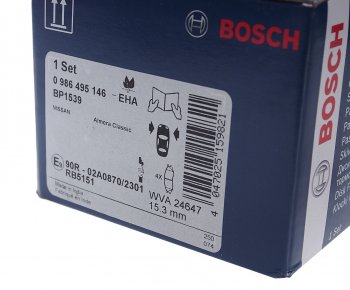 2 499 р. Колодки тормозные передние (4шт.) BOSCH Nissan Almera Classic седан B10 (2006-2013)  с доставкой в г. Керчь. Увеличить фотографию 3