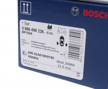 1 279 р. Колодки тормозные задние (4шт.) BOSCH Audi A4 B5 8D2 седан 1-ый рестайлинг (1996-1998)  с доставкой в г. Керчь. Увеличить фотографию 3