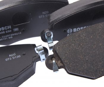 2 999 р. Колодки тормозные передние (4шт.) BOSCH Ford Mondeo Mk3,B4Y дорестайлинг, седан (2000-2003)  с доставкой в г. Керчь. Увеличить фотографию 2