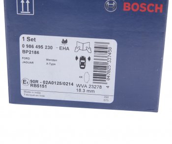 2 999 р. Колодки тормозные передние (4шт.) BOSCH Ford Mondeo Mk3,B4Y дорестайлинг, седан (2000-2003)  с доставкой в г. Керчь. Увеличить фотографию 4