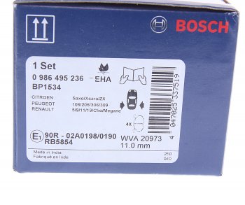 829 р. Колодки тормозные задние (4шт.) BOSCH Renault Megane LA седан дорестайлинг (1995-1999)  с доставкой в г. Керчь. Увеличить фотографию 3