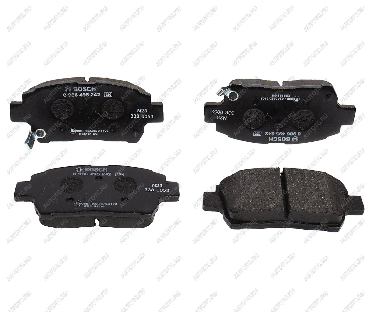 2 139 р. Колодки тормозные передние (4шт.) BOSCH Toyota Prius NHW11 рестайлинг (2000-2003)  с доставкой в г. Керчь