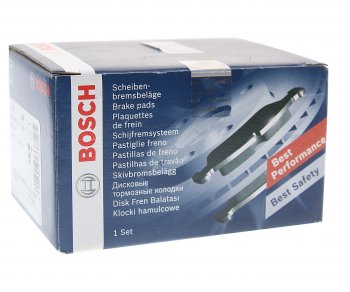 1 769 р. Колодки тормозные передние (4шт.) BOSCH Peugeot 206 универсал 2EK рестайлинг (2002-2006)  с доставкой в г. Керчь. Увеличить фотографию 2