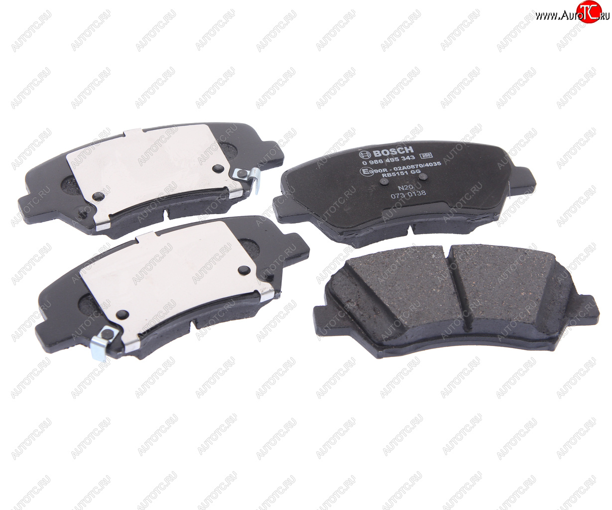 2 659 р. Колодки тормозные (4шт.) R15 BOSCH Hyundai Elantra AD дорестайлинг (2016-2019)  с доставкой в г. Керчь