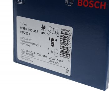 2 799 р. Колодки тормозные передние (4шт.) BOSCH Volkswagen Passat B6 седан (2005-2011)  с доставкой в г. Керчь. Увеличить фотографию 4