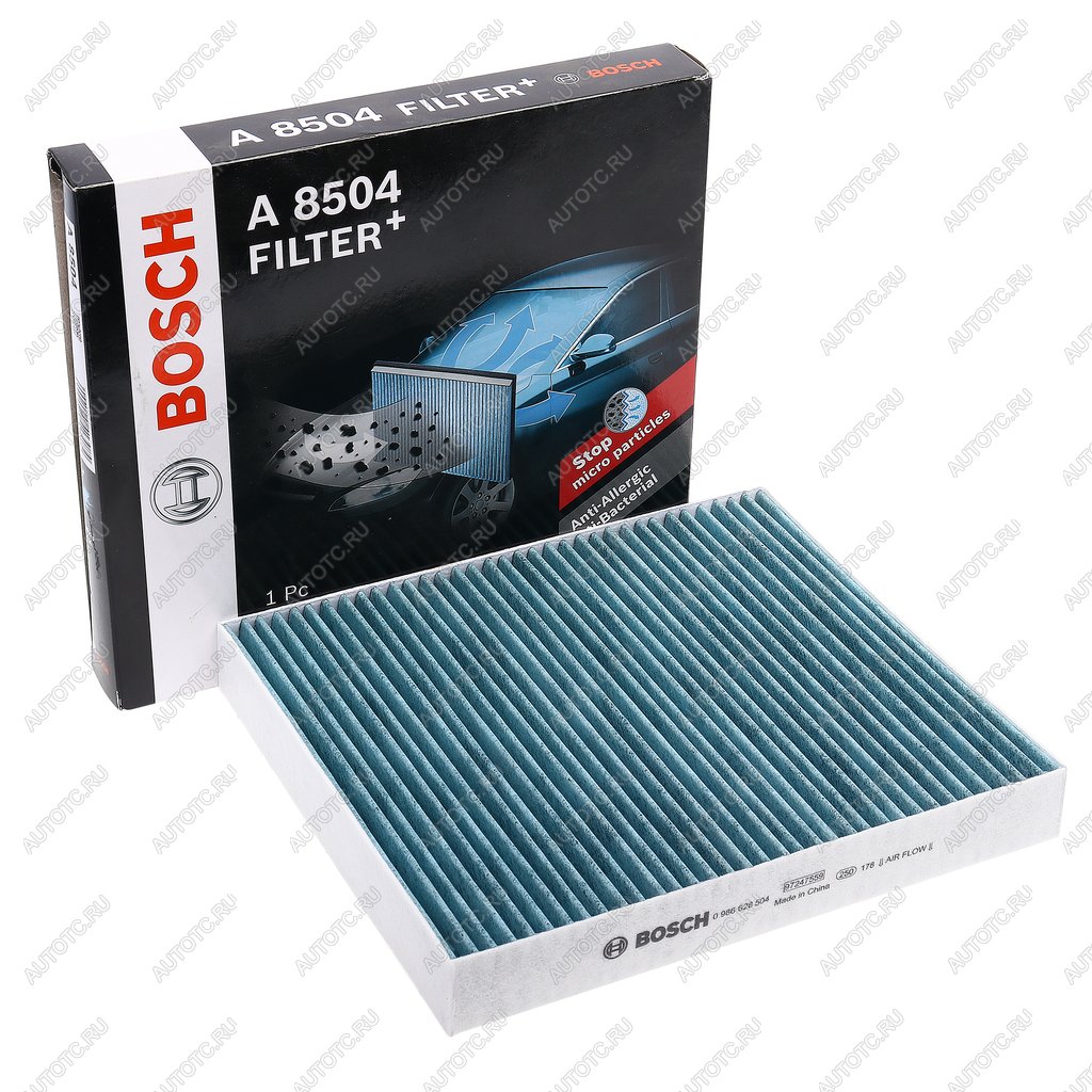 2 059 р. Фильтр воздушный салона VW Polo SKODA Fabia (-10) угольный BOSCH BOSCH 0986628504 BOSCH 0986628504  с доставкой в г. Керчь