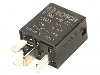 399 р. Реле электромагнитное 12V 4-х контактное 20А замыкающее с резистором BOSCH BOSCH 0986ah0300  с доставкой в г. Керчь. Увеличить фотографию 1