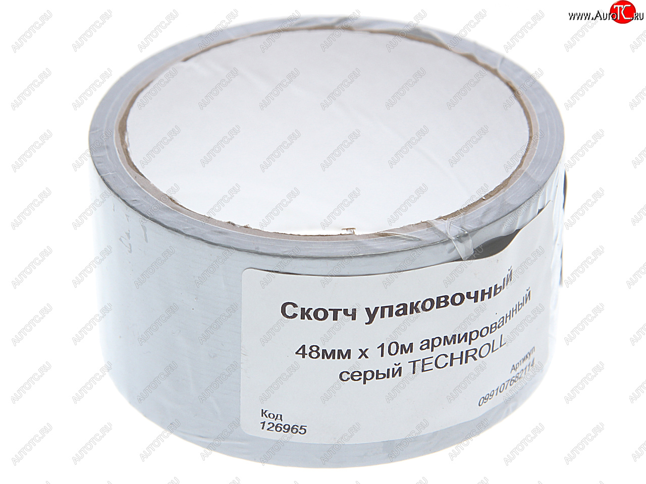64 р. Скотч упаковочный 48ммх10м армированный серый TECHROLL TECHROLL 099107682114  с доставкой в г. Керчь