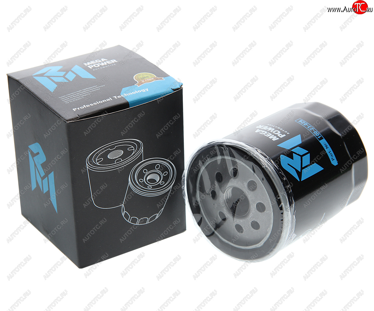 148 р. Фильтр масляный MAZDA 3,5,6 (07-) (1.82.0) MEGAPOWER MEGAPOWER 100-23-026  с доставкой в г. Керчь