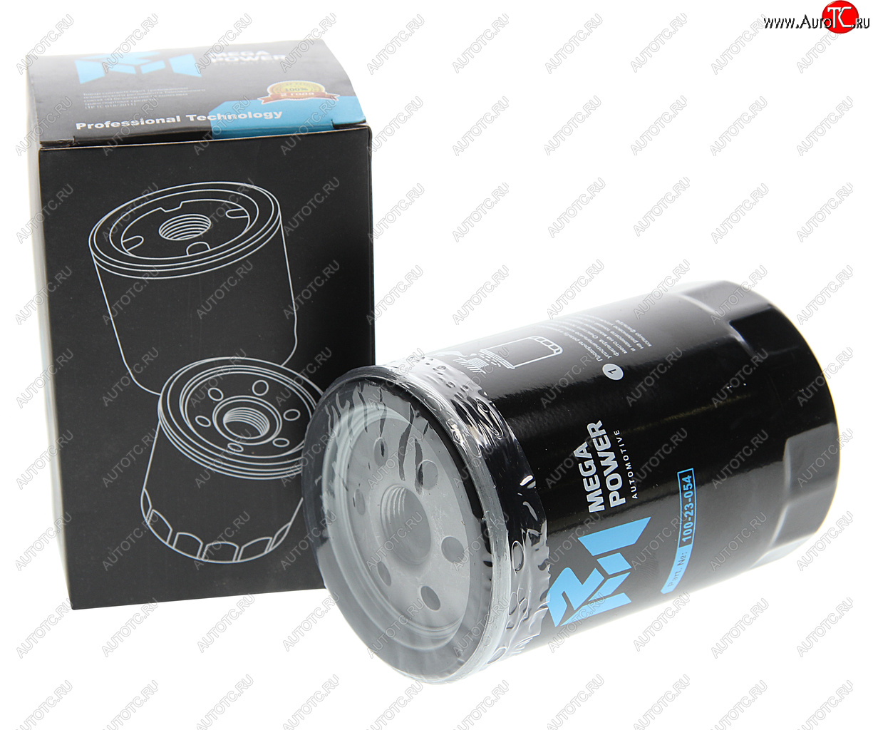 176 р. Фильтр масляный VW AUDI SEAT SKODA (90-09) MEGAPOWER MEGAPOWER 100-23-054  с доставкой в г. Керчь