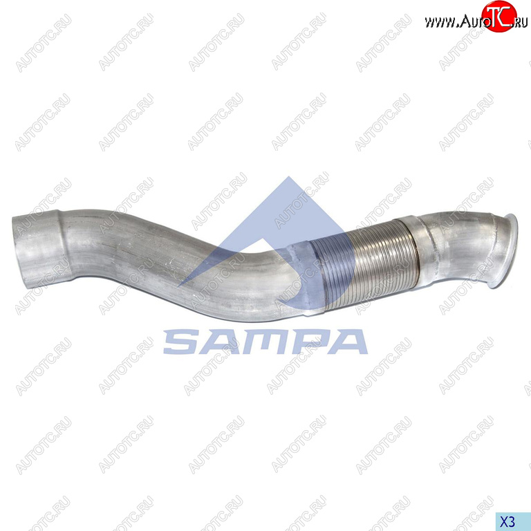4 699 р. Труба выхлопная глушителя MERCEDES с гофрой SAMPA SAMPA 100.257  с доставкой в г. Керчь