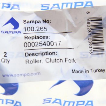 284 р. Ролик вилки MERCEDES сцепления SAMPA SAMPA 100.265  с доставкой в г. Керчь. Увеличить фотографию 3