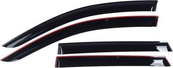 3 599 р. Комплект дефлекторов окон COMFORT CITROEN Jumper 250 (2006-2014) (черные)  с доставкой в г. Керчь. Увеличить фотографию 2