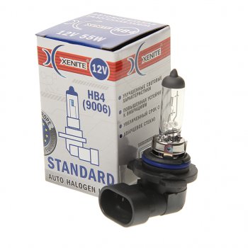 199 р. Лампа 12V HB4(9006) 55W P22d 3200К Standard XENITE XENITE 1007009  с доставкой в г. Керчь. Увеличить фотографию 1