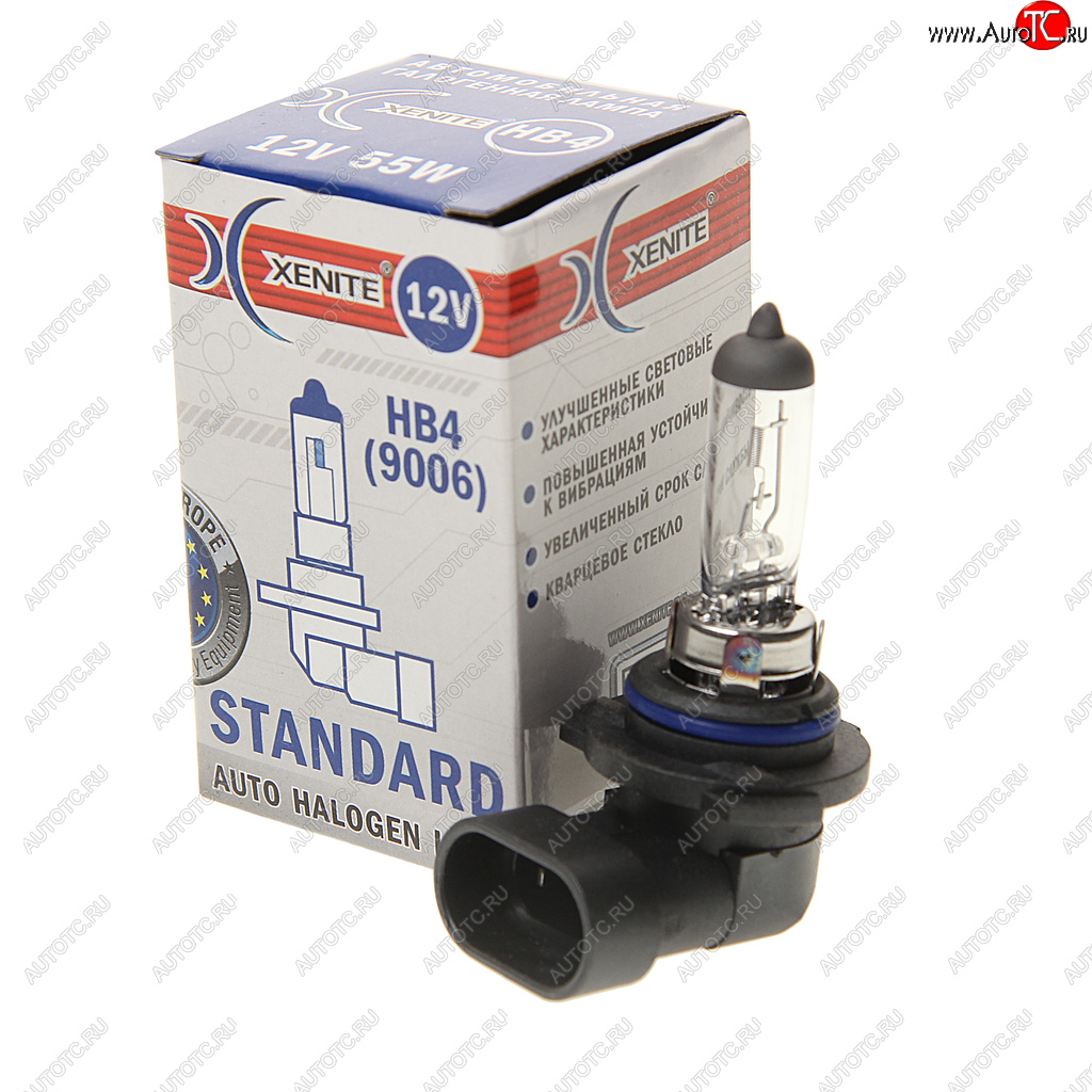 199 р. Лампа 12V HB4(9006) 55W P22d 3200К Standard XENITE XENITE 1007009  с доставкой в г. Керчь