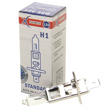 77 р. Лампа 12V H1 55W P14.5s 3200K Standard XENITE XENITE 1007010  с доставкой в г. Керчь. Увеличить фотографию 1