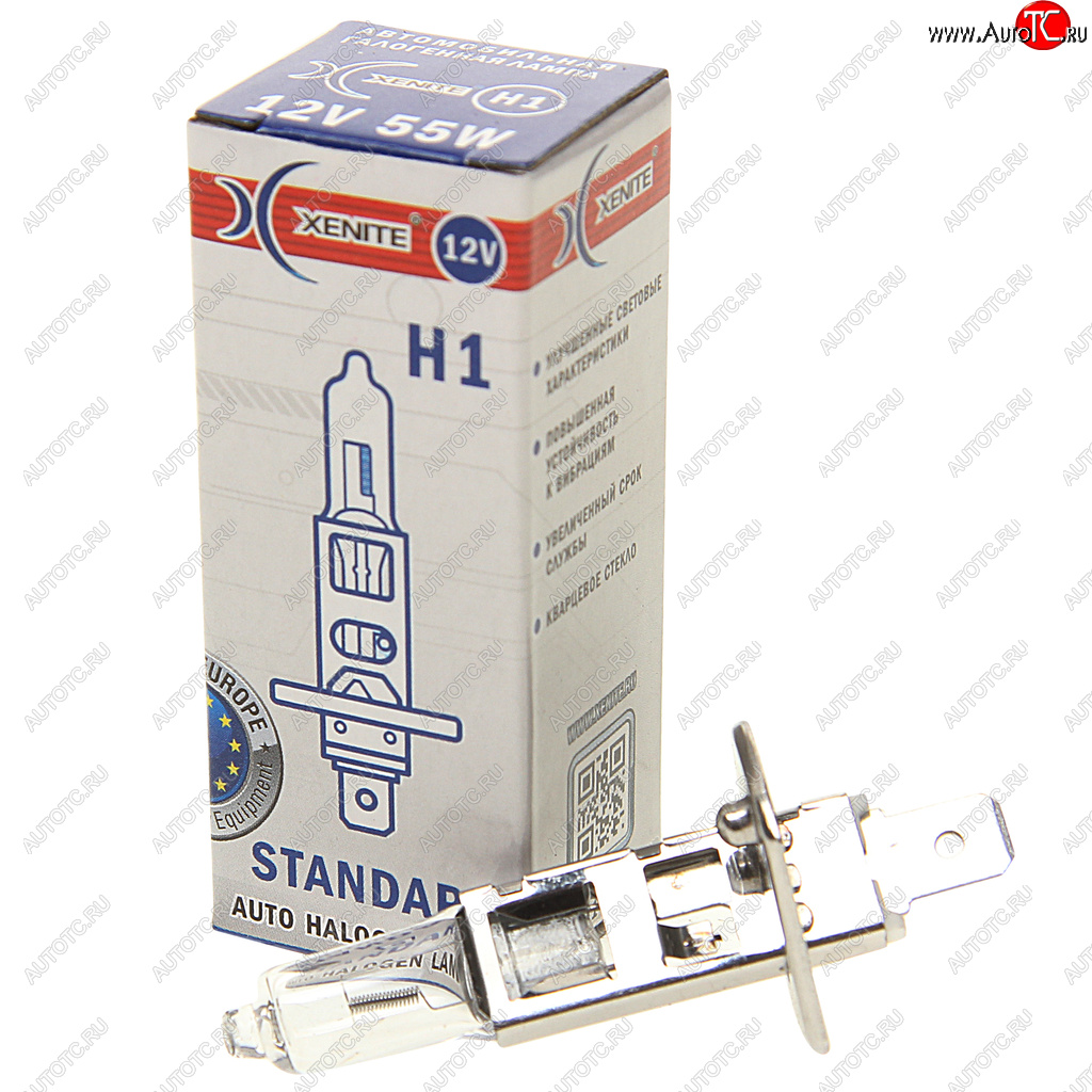 77 р. Лампа 12V H1 55W P14.5s 3200K Standard XENITE XENITE 1007010  с доставкой в г. Керчь