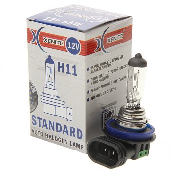 223 р. Лампа 12V H11 55W PGJ19-2 3200К Standard XENITE XENITE 1007011  с доставкой в г. Керчь. Увеличить фотографию 1