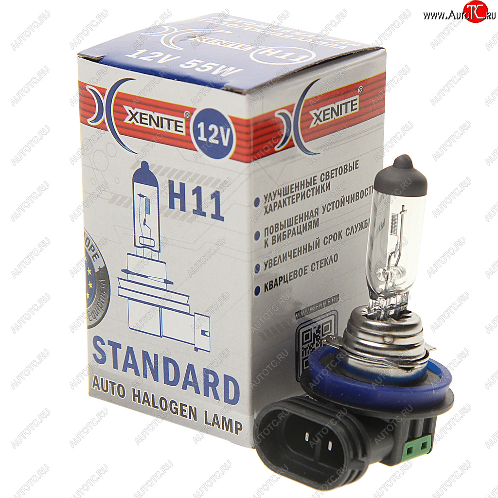 223 р. Лампа 12V H11 55W PGJ19-2 3200К Standard XENITE XENITE 1007011  с доставкой в г. Керчь
