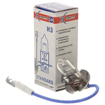 63 р. Лампа 12V H3 55W РK22s 3200К Standard XENITE XENITE 1007012  с доставкой в г. Керчь. Увеличить фотографию 1