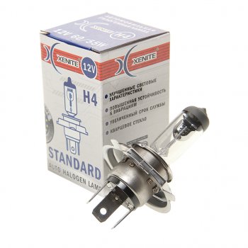 174 р. Лампа 12V H4 60/55W P43t 3200К Standard XENITE XENITE 1007013 XENITE 1007013  с доставкой в г. Керчь. Увеличить фотографию 1