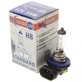220 р. Лампа 12V H8 35W PGJ19-1 3200К Standard XENITE XENITE 1007015  с доставкой в г. Керчь. Увеличить фотографию 1