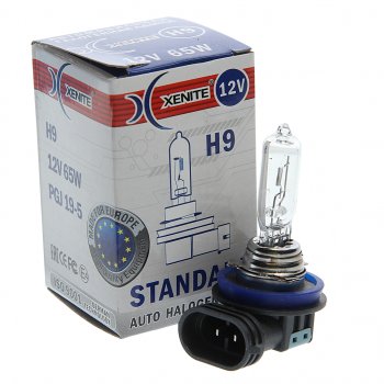 220 р. Лампа 12V H9 65W PGJ19-5 3200К Standard XENITE XENITE 1007016  с доставкой в г. Керчь. Увеличить фотографию 1