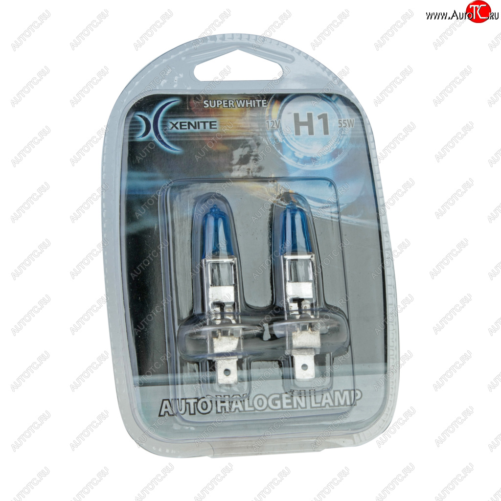 287 р. Лампа 12V H1 55W P14.5s +30% 4000К блистер (2шт.) Super White XENITE XENITE 1007042  с доставкой в г. Керчь
