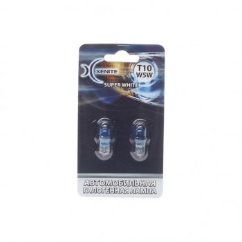 136 р. Лампа 12V W5W T10W W2.1х9.5d +30% 4000К блистер (2шт.) Super White XENITE XENITE 1007060  с доставкой в г. Керчь. Увеличить фотографию 1