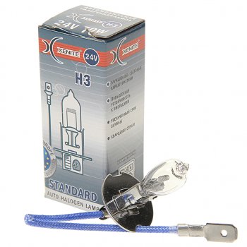 95 р. Лампа 24V H3 70W РK22s 3200К Standard XENITE XENITE 1007063  с доставкой в г. Керчь. Увеличить фотографию 1