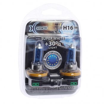 639 р. Лампа 12V H16 19W PGJ19-3 +30% 4000К блистер (2шт.) Super White XENITE XENITE 1007069  с доставкой в г. Керчь. Увеличить фотографию 1