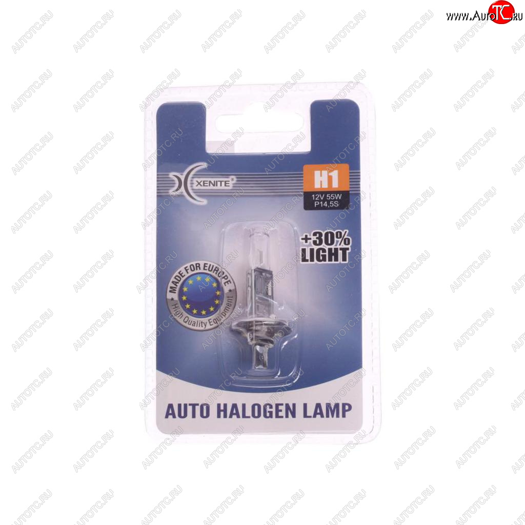 153 р. Лампа 12V H1 55W P14.5s +30% 3200К блистер (1шт.) XENITE XENITE 1007086  с доставкой в г. Керчь