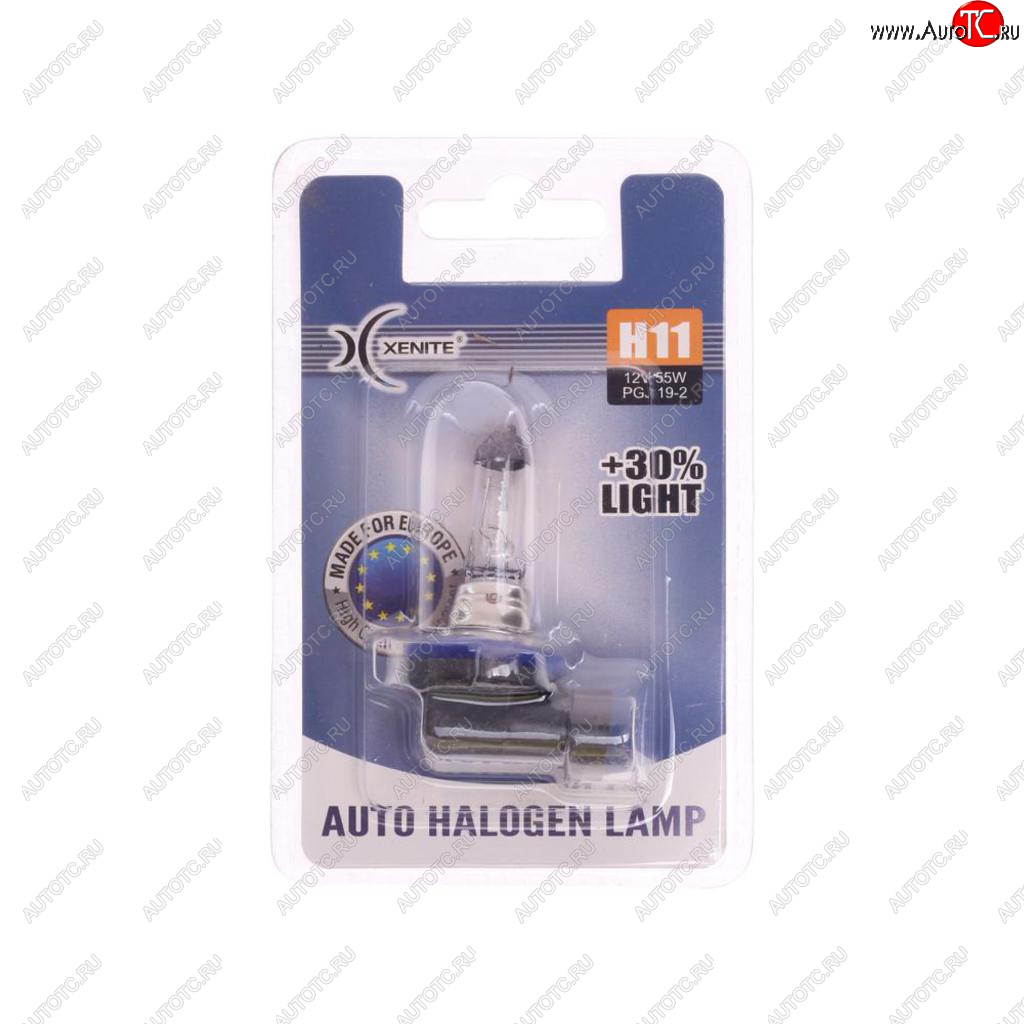 339 р. Лампа 12V H11 55W PGJ19-2 +30% 3200К блистер (1шт.) XENITE XENITE 1007087  с доставкой в г. Керчь