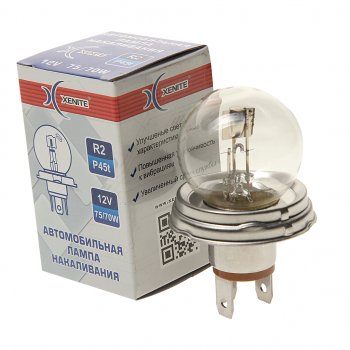 85 р. Лампа 12V R2 7570W P45t 3200К Standard XENITE XENITE 1007096  с доставкой в г. Керчь. Увеличить фотографию 1