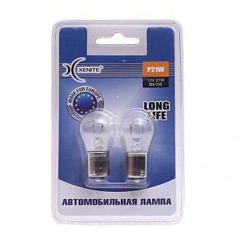 137 р. Лампа 12V P21W BA15s 3200К блистер (2шт.) Long Life XENITE XENITE 1007112  с доставкой в г. Керчь. Увеличить фотографию 1