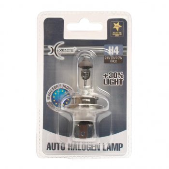 299 р. Лампа 24V H4 7570W P43t +30% 3200К блистер (1шт.) XENITE XENITE 1007136  с доставкой в г. Керчь. Увеличить фотографию 1