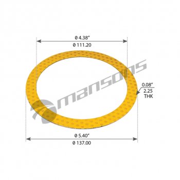 11 р. Шайба SCANIA P,R series упорная MANSONS MANSONS 100.722.2  с доставкой в г. Керчь. Увеличить фотографию 1