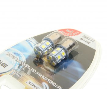 419 р. Лампа светодиодная 12V P21W 2.4W BA15S блистер (2шт.) XENITE XENITE 1009237  с доставкой в г. Керчь. Увеличить фотографию 2