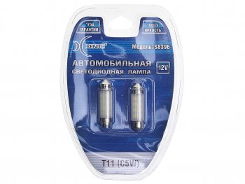 234 р. Лампа светодиодная 12V C5W SV8.5-8 блистер (2шт.) XENITE XENITE 1009325  с доставкой в г. Керчь. Увеличить фотографию 1