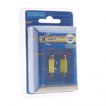 549 р. Лампа светодиодная 12V C5W SV8.5-8 36мм двухцокольная блистер XENITE XENITE 1009442  с доставкой в г. Керчь. Увеличить фотографию 1