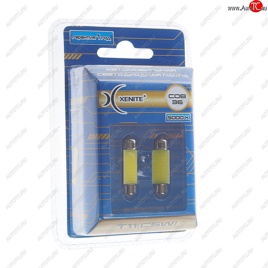549 р. Лампа светодиодная 12V C5W SV8.5-8 36мм двухцокольная блистер XENITE XENITE 1009442  с доставкой в г. Керчь