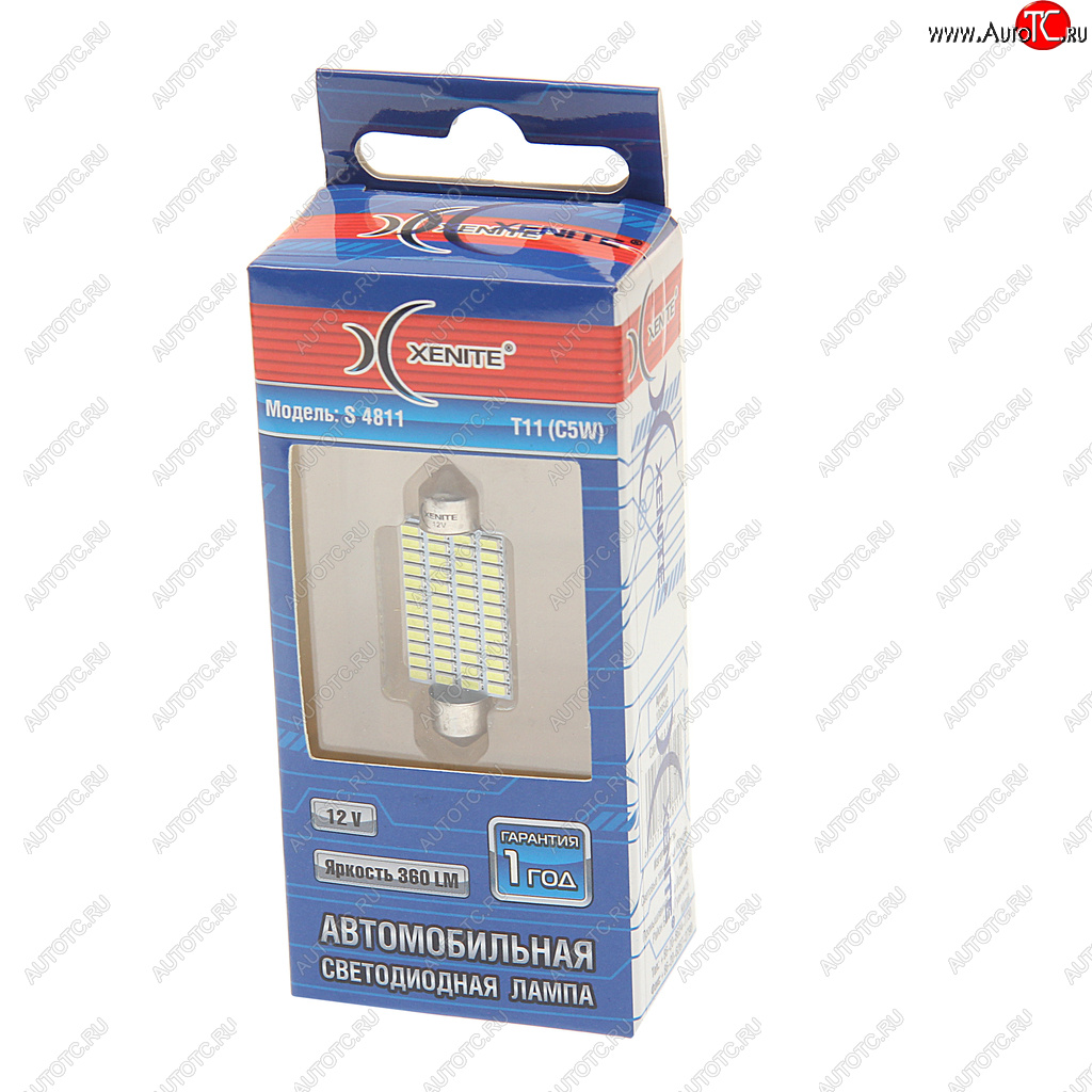 285 р. Лампа светодиодная 12V C5W SV8.5-8 двухцокольная блистер (1шт.) XENITE XENITE 1009546  с доставкой в г. Керчь