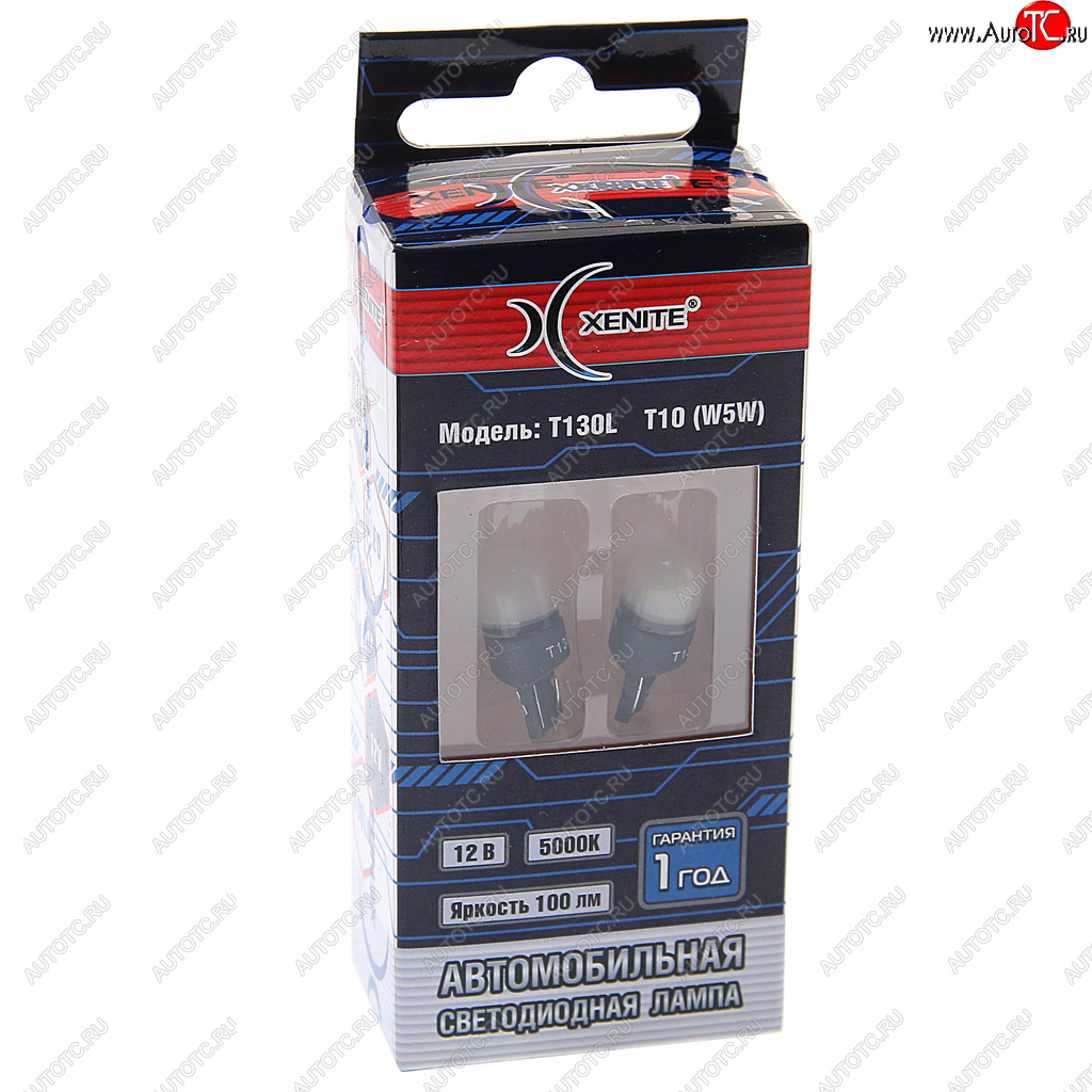 198 р. Лампа светодиодная 12V W5W W 2.1х9.5d блистер (2шт.) XENITE XENITE 1009571  с доставкой в г. Керчь