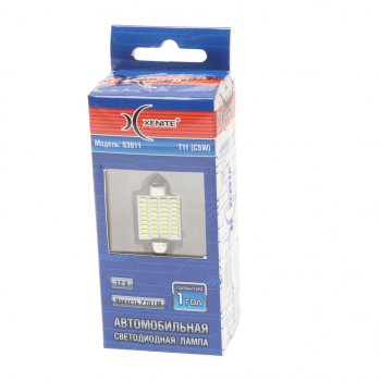 234 р. Лампа светодиодная 12V C5W SV8.5-8 двухцокольная блистер (1шт.) XENITE XENITE 1009581  с доставкой в г. Керчь. Увеличить фотографию 1