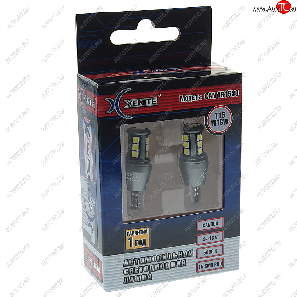 1 029 р. Лампа светодиодная 12V W16W W2.1x9.5d 420Lm блистер (2шт.) XENITE XENITE 1009610  с доставкой в г. Керчь
