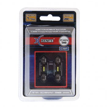 629 р. Лампа светодиодная 12V C5W SV8.5-8 36мм двухцокольная блистер (2шт.) XENITE XENITE 1009616  с доставкой в г. Керчь. Увеличить фотографию 1