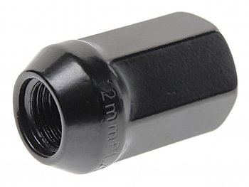 72 р. Гайка колеса М12х1.25х35 конус закрытая ключ 19мм черная RACING RACING 101081  с доставкой в г. Керчь. Увеличить фотографию 2